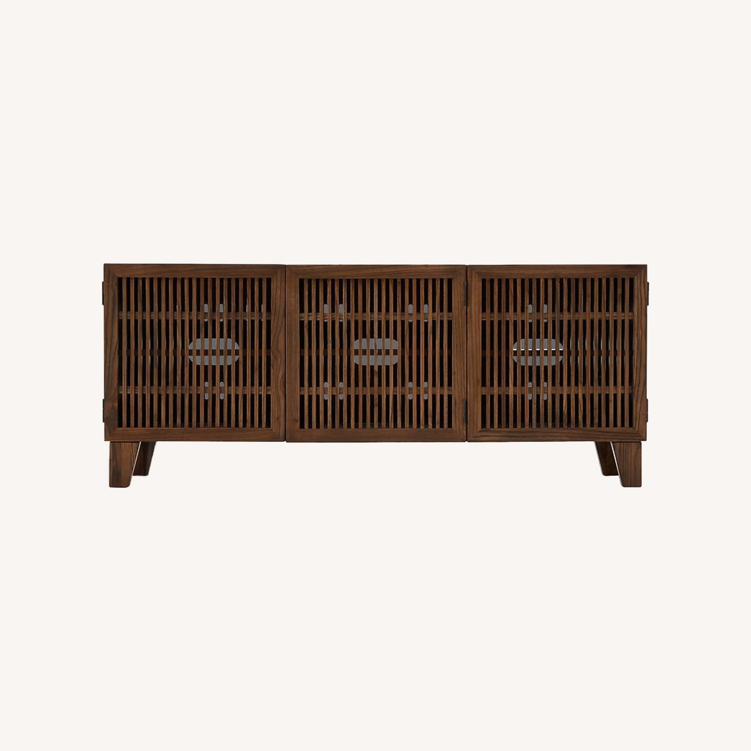 Crate & Barrel Marin Shiitake Media Console - image-0