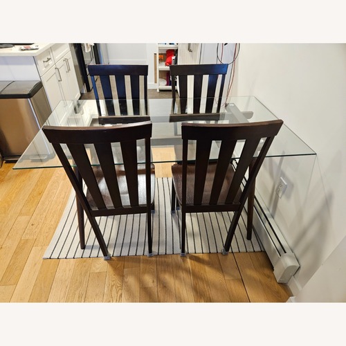 Used Dark Brown Glass Dining Sets for sale on AptDeco