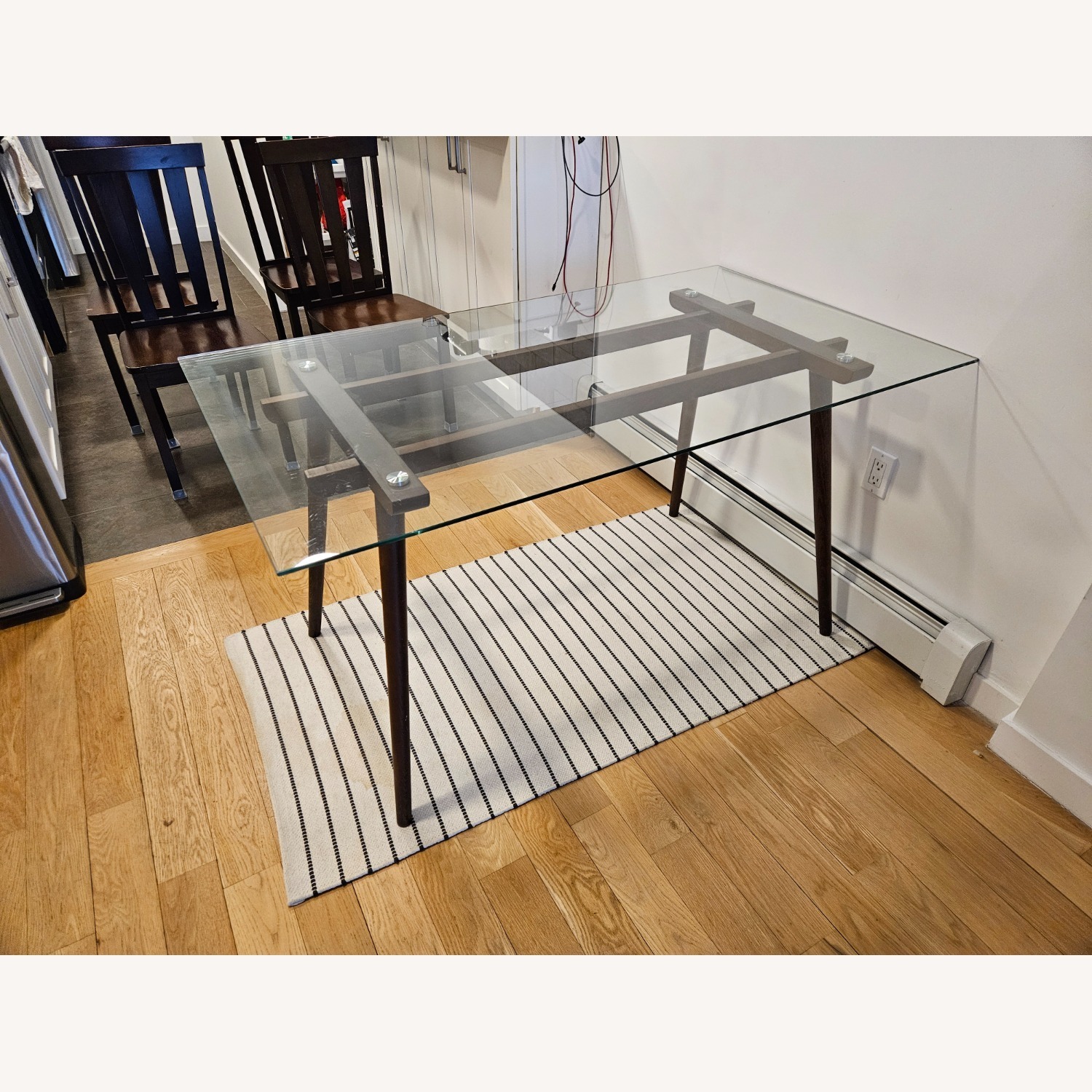 Dark Brown Glass Dining Sets - image-4