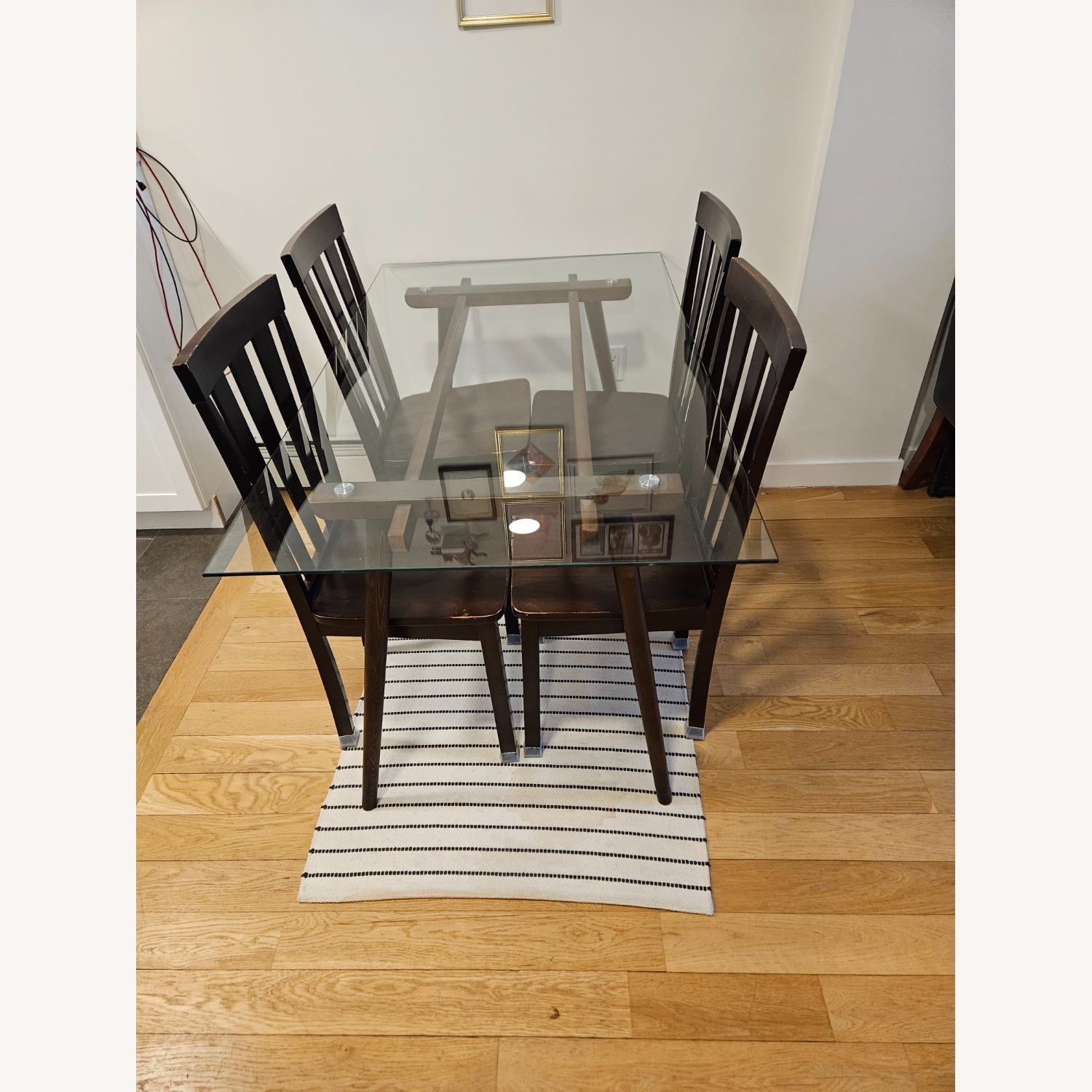 Dark Brown Glass Dining Sets - image-5