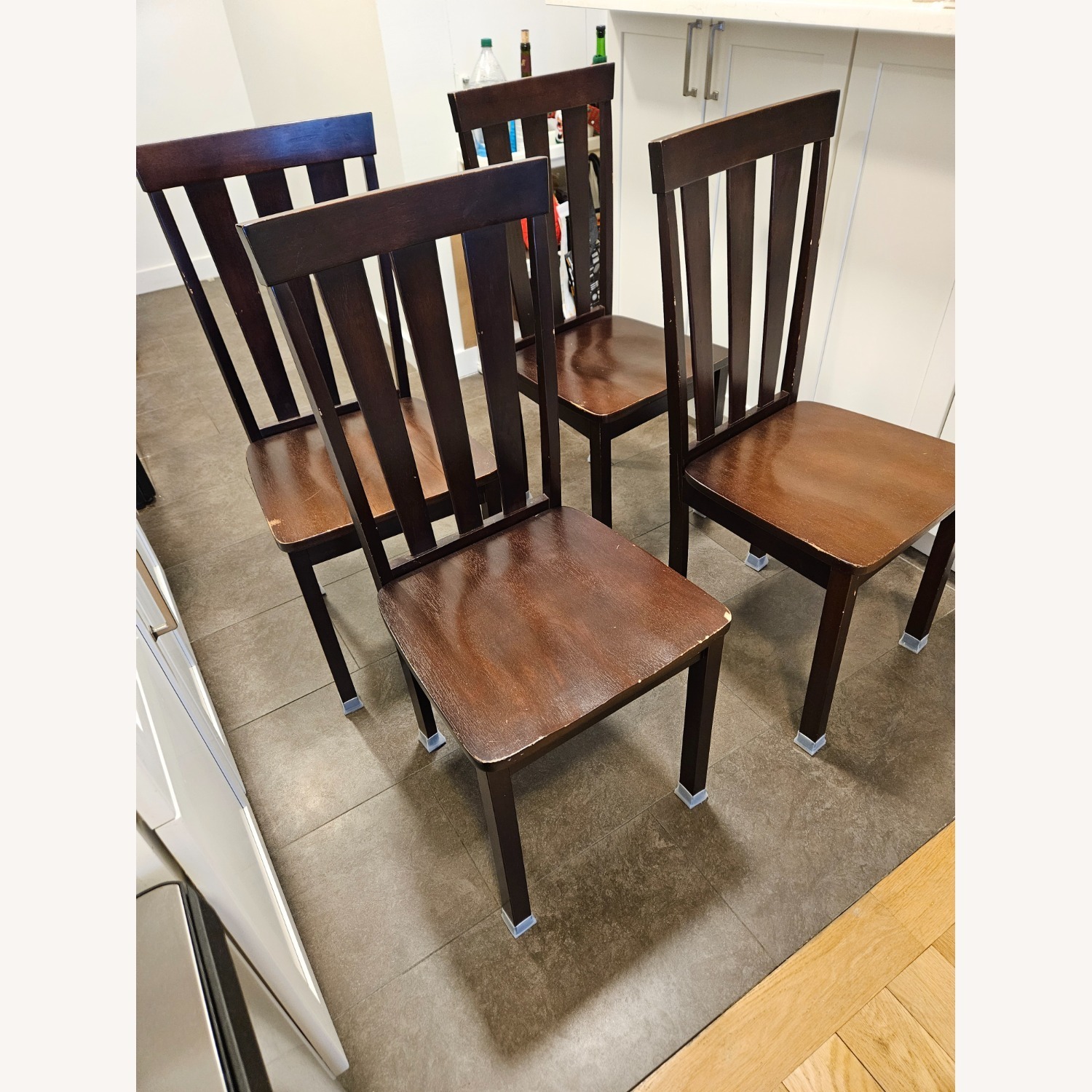 Dark Brown Glass Dining Sets - image-3