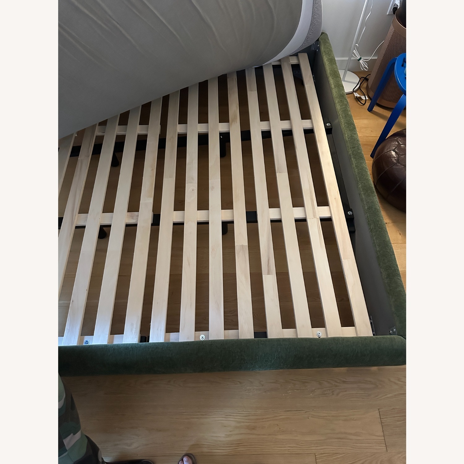 AllModern Sadarius Green Velvet King Bed - image-3