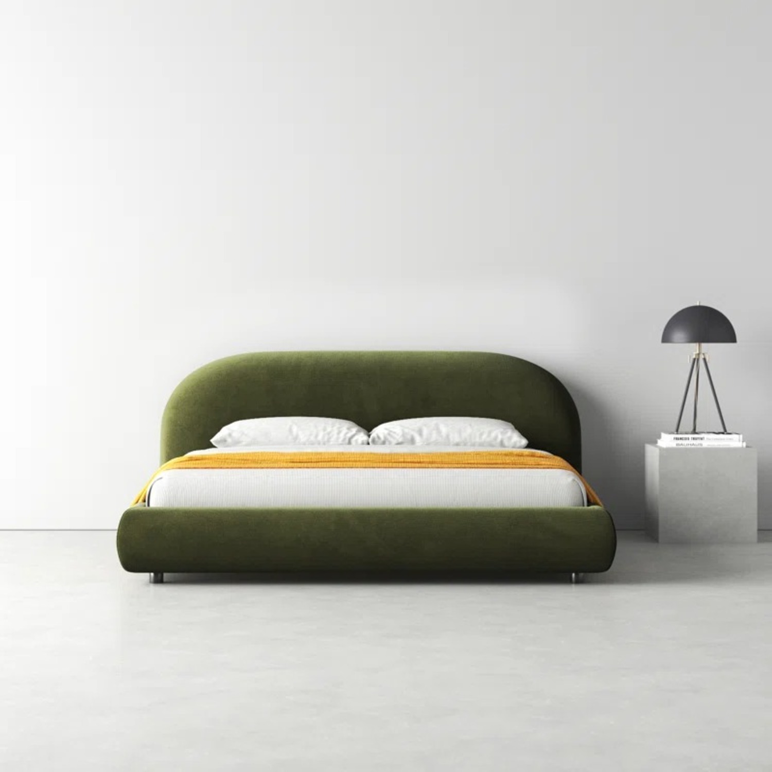 AllModern Sadarius Green Velvet King Bed - image-7