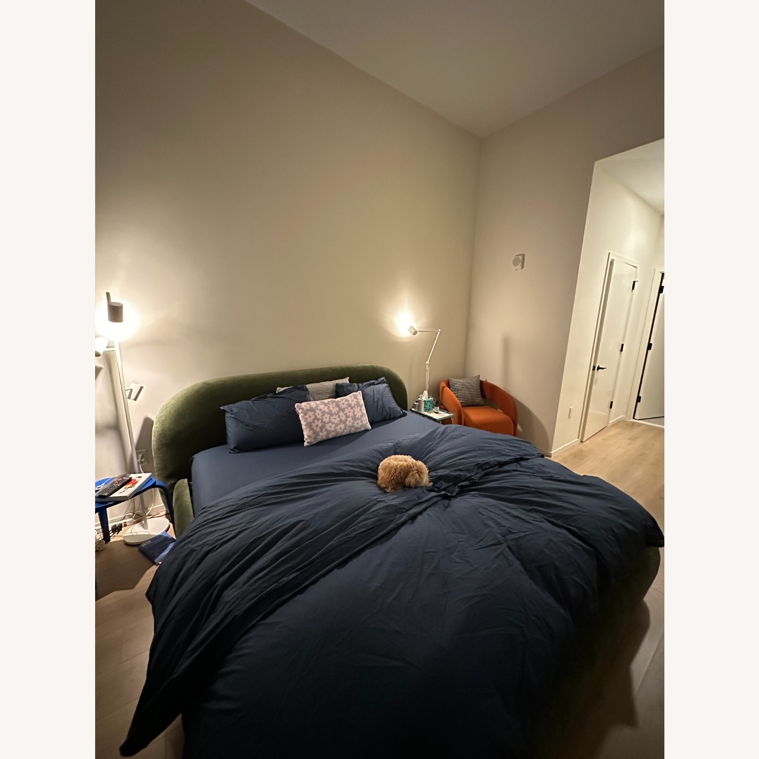 AllModern Sadarius Green Velvet King Bed - image-4