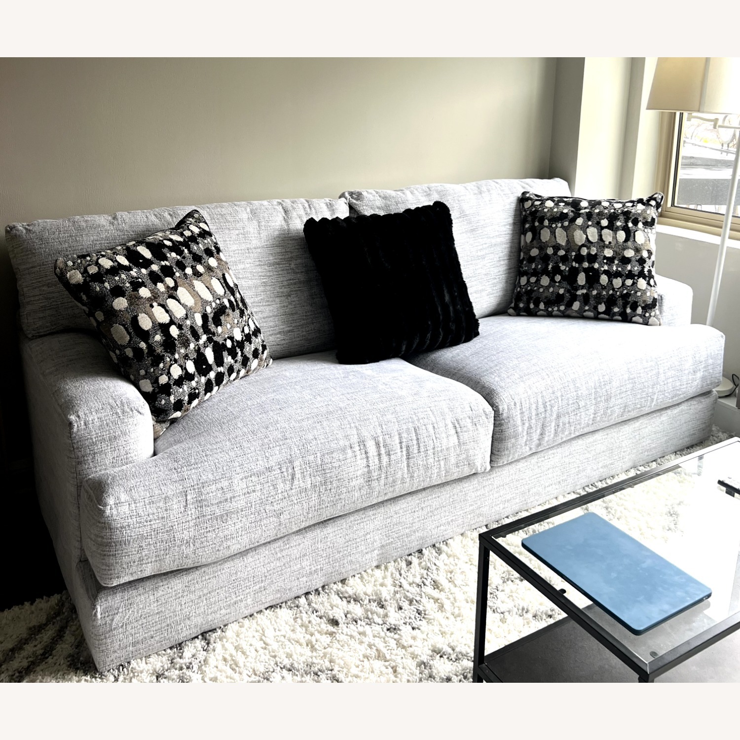 Bob's Discount Furniture 93" Memory Foam Sofa - image-2