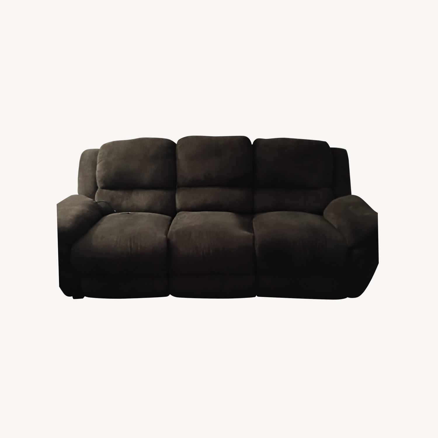 sohoConcept Dark Brown Fabric 3+ Piece Sectional - image-0