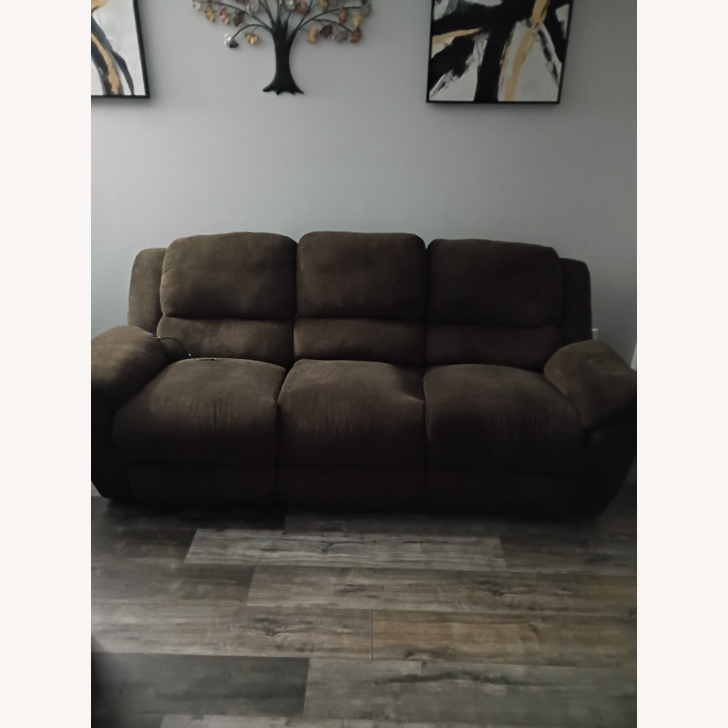 sohoConcept Dark Brown Fabric 3+ Piece Sectional - image-3