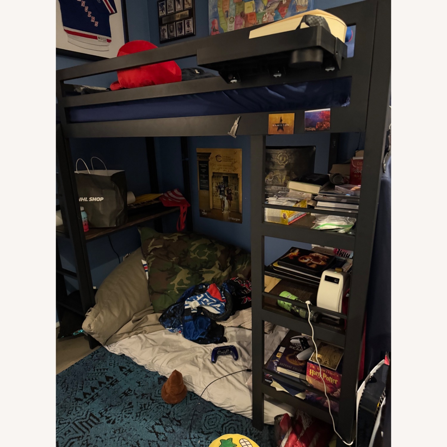 Restoration Hardware Black Metal Twin Bed - image-3