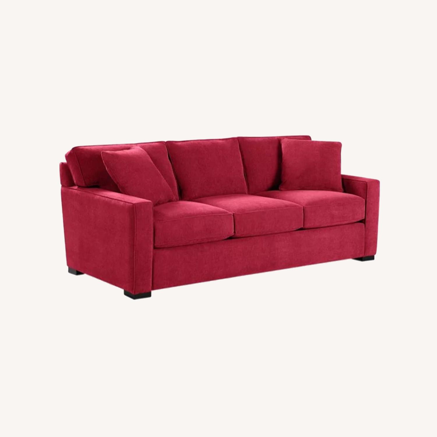 Macy's Red Fabric 3+ Seater Sofa - image-0