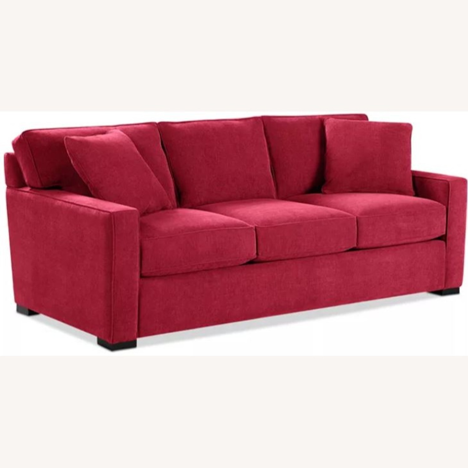 Macy's Red Fabric 3+ Seater Sofa - image-2