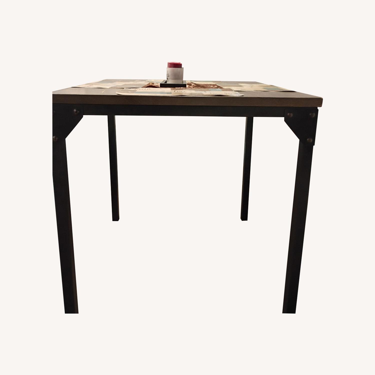 Vintage/Antique Dark Brown Wood Dining Table - image-0