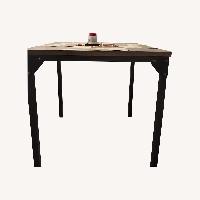 Vintage/Antique Dark Brown Wood Dining Table