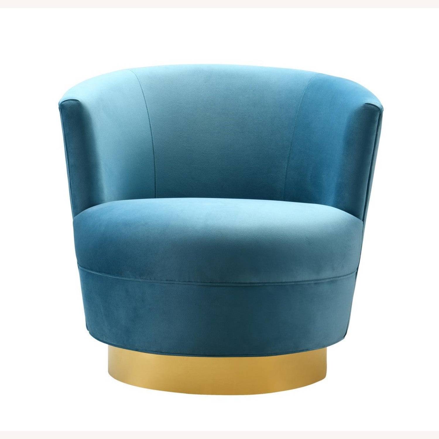 30” Swivel Chair With Gold Base  - image-5