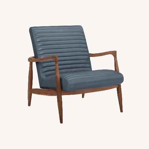 Used Room & Board Callan Chair in Lagoon Leather Ink for sale on AptDeco