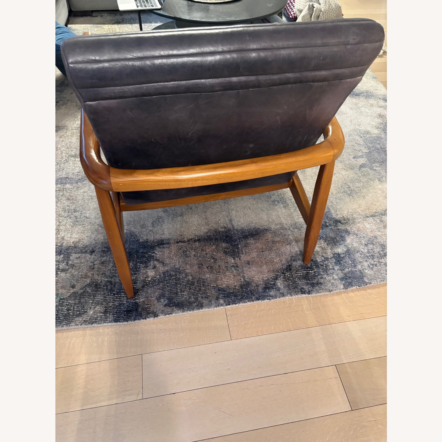 Room & Board Callan Chair in Lagoon Leather Ink - image-5