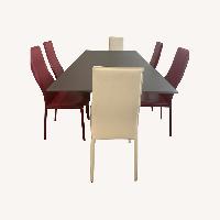 Scandinavian Designs Dining Table and 4 Chair Set