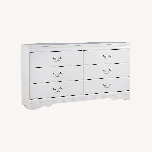 Used Raymour & Flanigan Anarasia White Dresser for sale on AptDeco