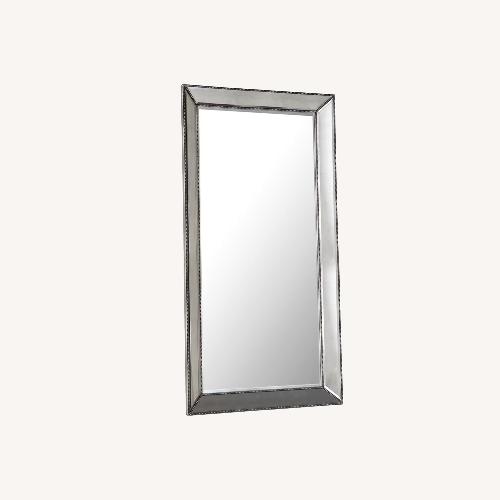 Used Bassett Silver Glass Floor Mirror for sale on AptDeco