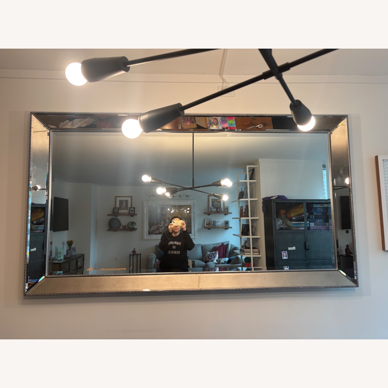 Bassett Silver Glass Floor Mirror - image-6