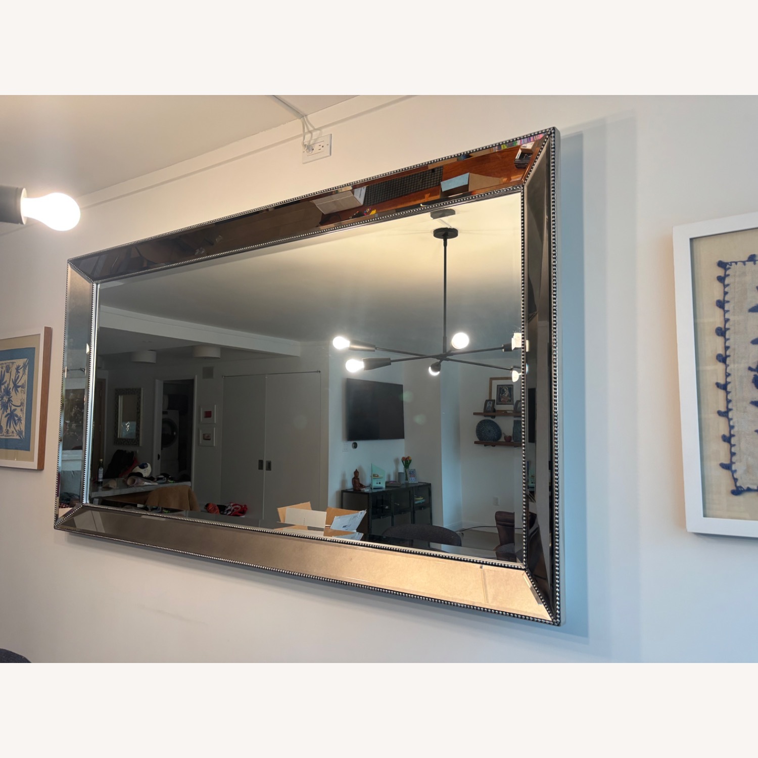 Bassett Silver Glass Floor Mirror - image-5