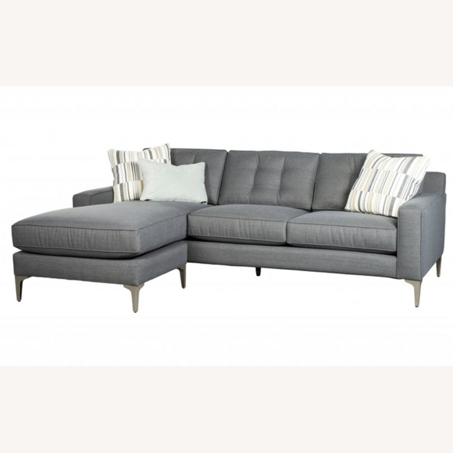 Roy's Furniture Light Gray Fabric 3+ Seater Sofa - image-4