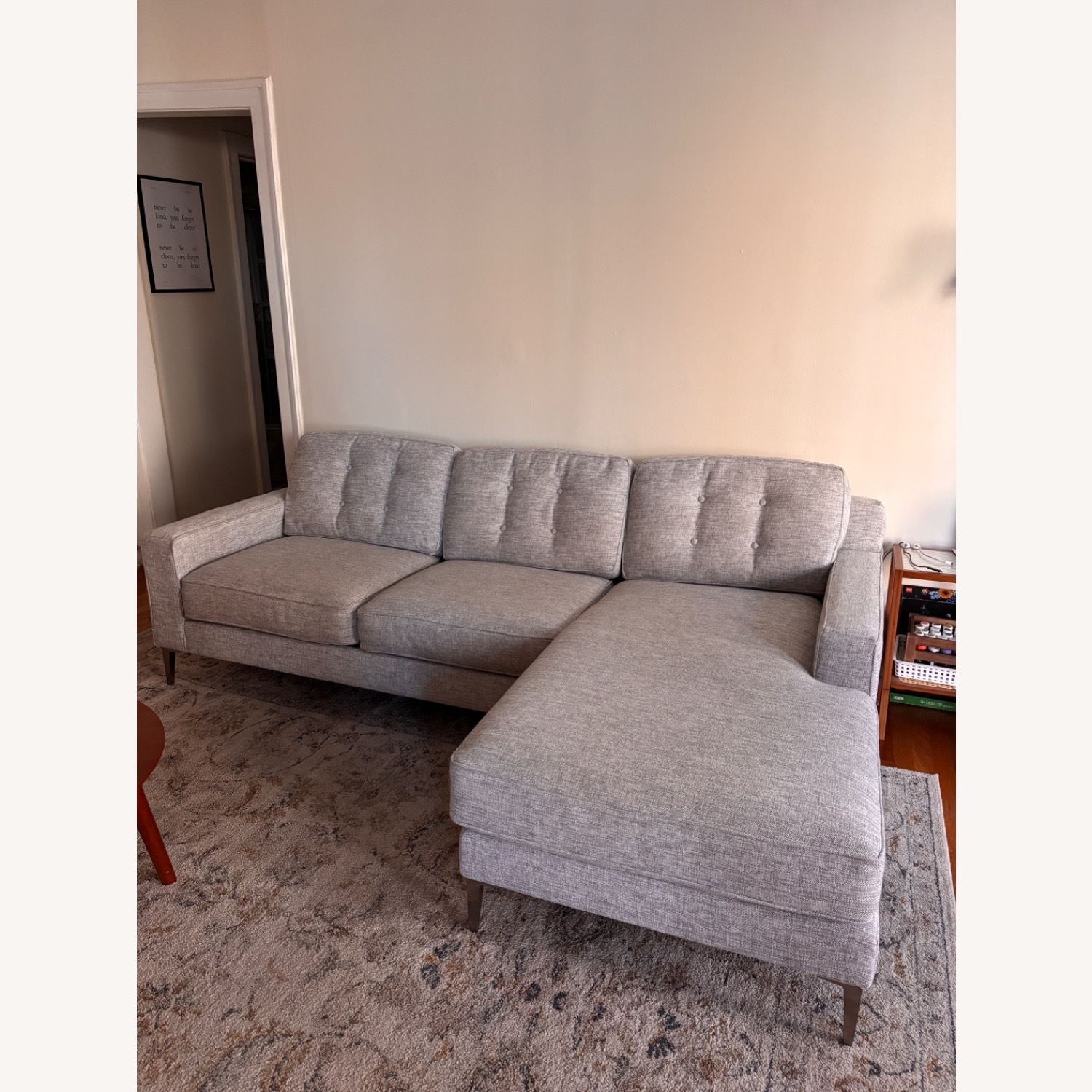 Roy's Furniture Light Gray Fabric 3+ Seater Sofa - image-3