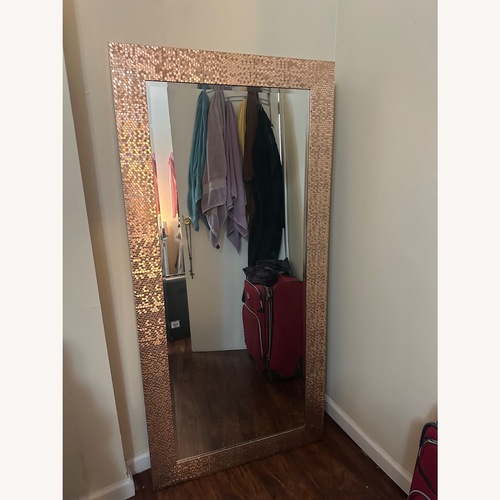 Used Rose Gold Floor Mirror for sale on AptDeco