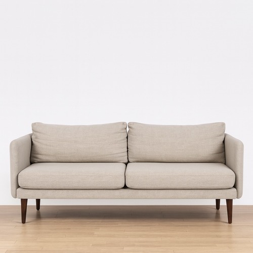 Used West Elm Light Gray Fabric 2 Seater Sofa for sale on AptDeco