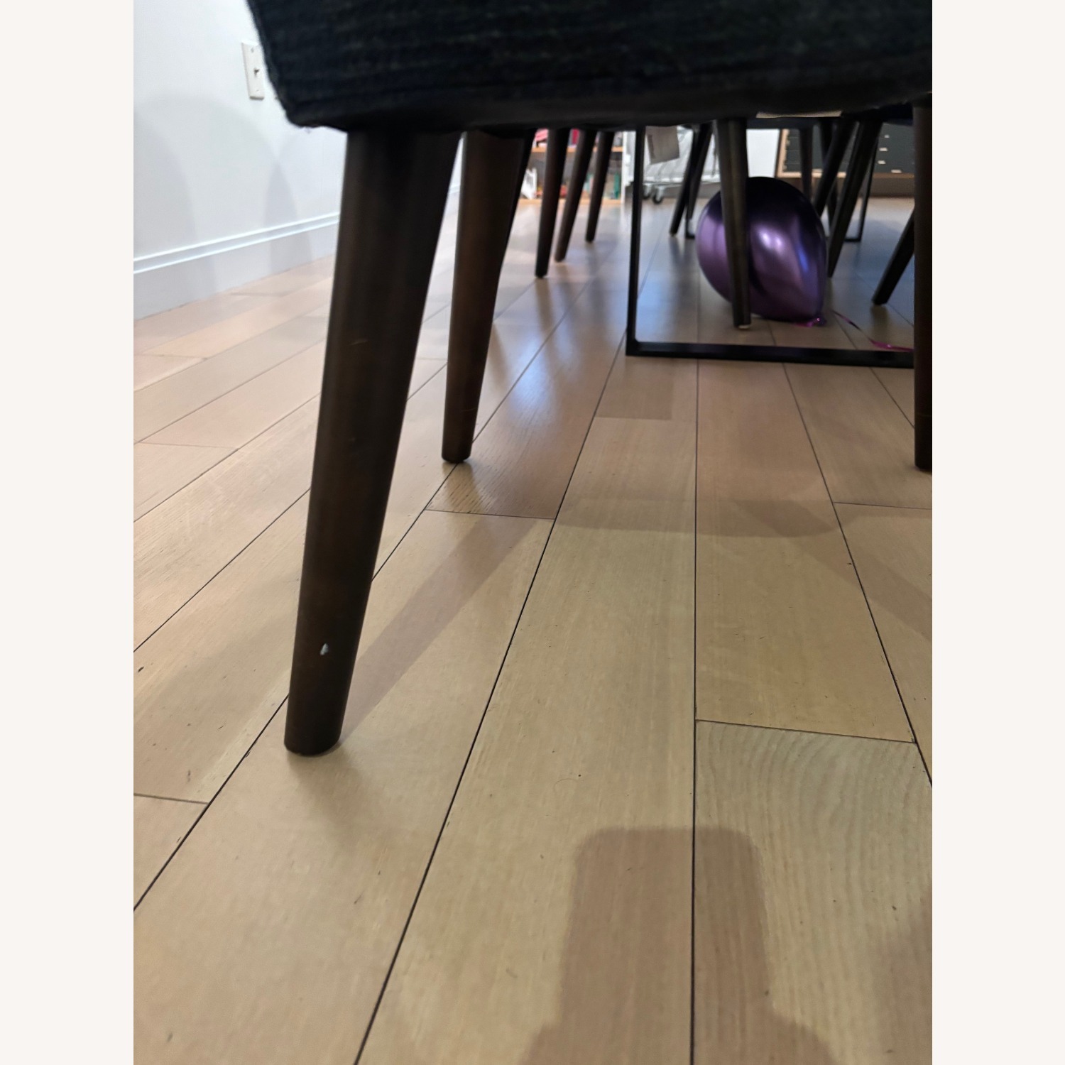 Room & Board Blue Fabric Dining Chairs - image-1