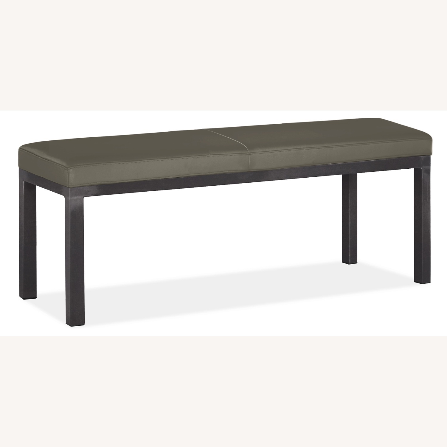 Room & Board Parsons Dark Gray Leather Bench - image-4