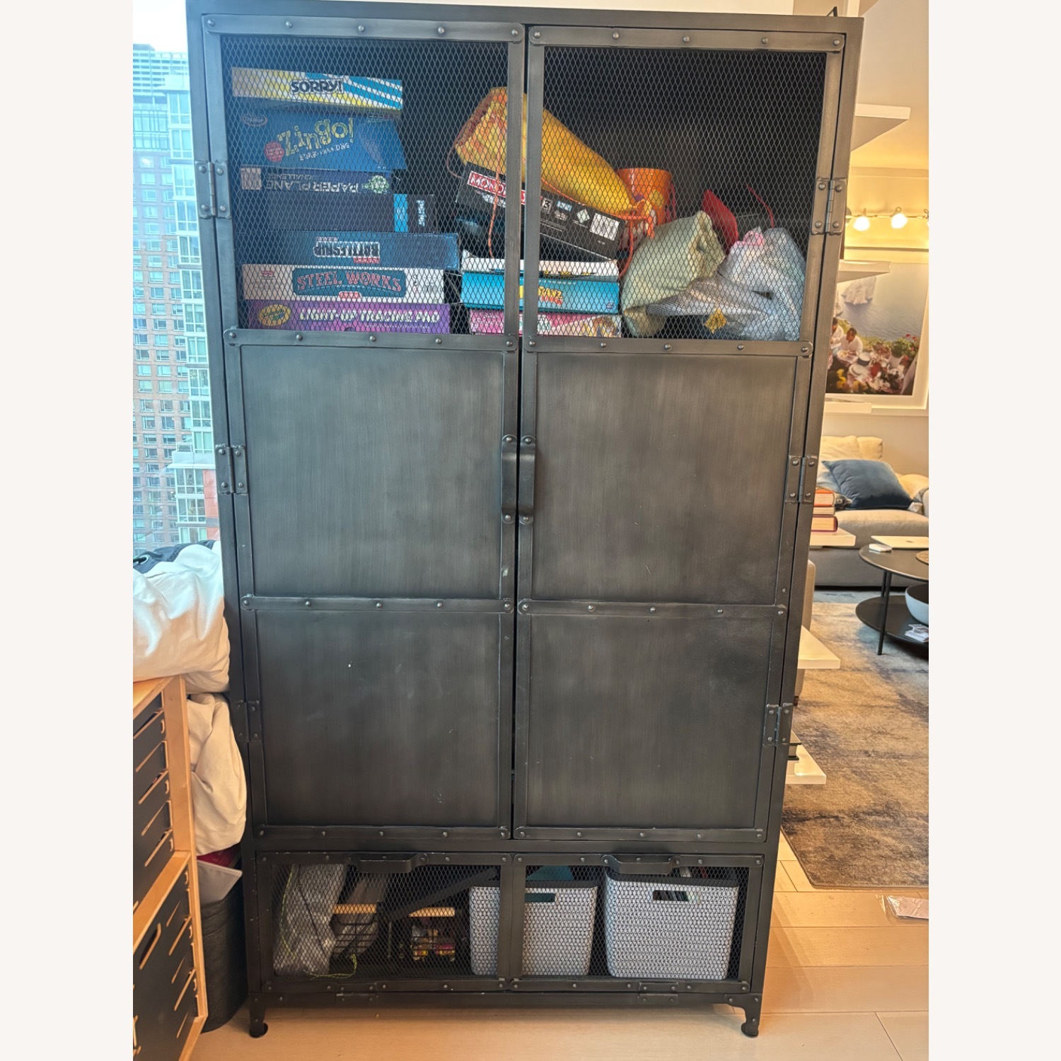 Restoration Hardware Teen Dark Gray Media Storage - image-3