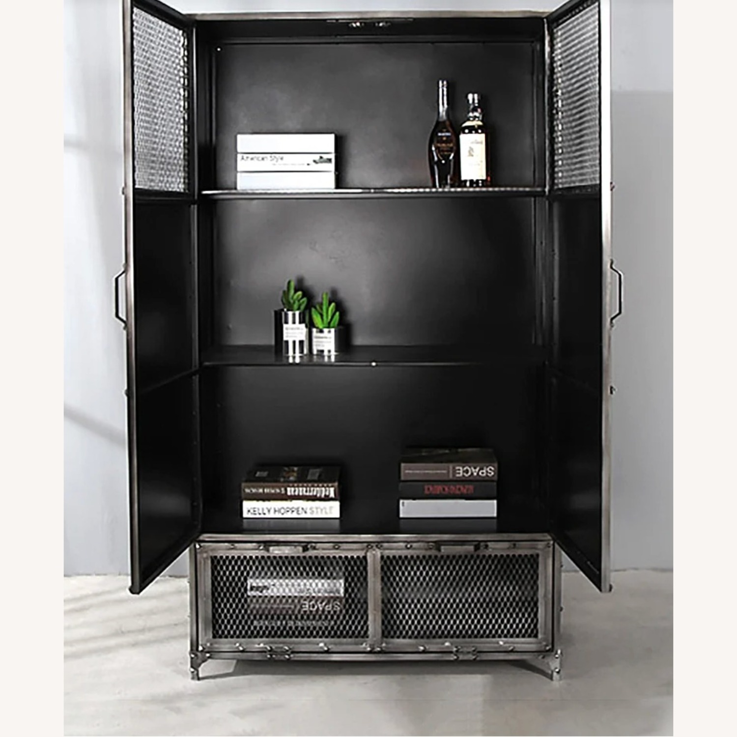 Restoration Hardware Teen Dark Gray Media Storage - image-1