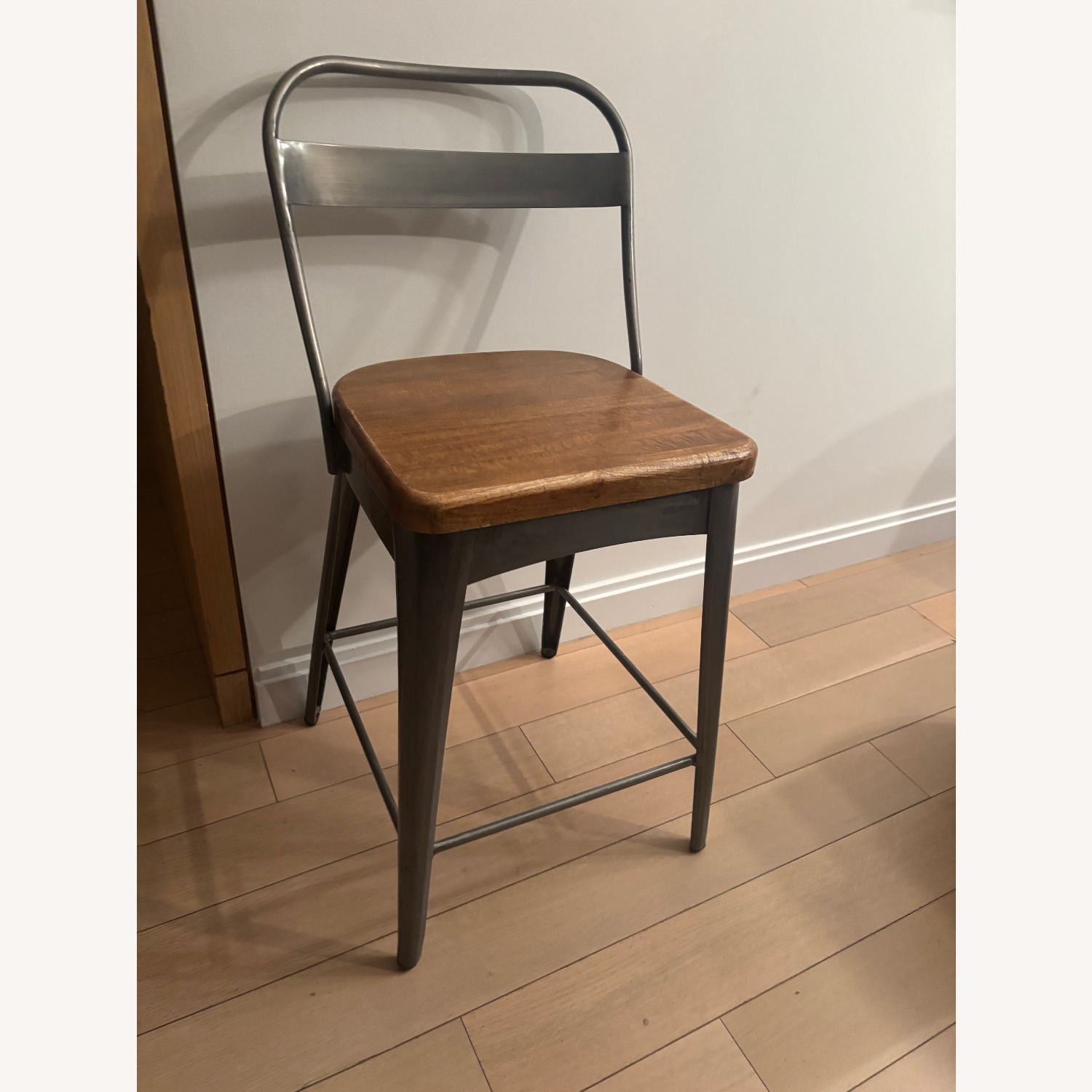 Vintage/Antique Natural Wood Stools - image-2