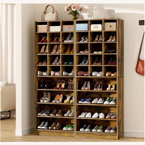 Used Amazon Wooden Shoe Storage Cabinet for sale on AptDeco