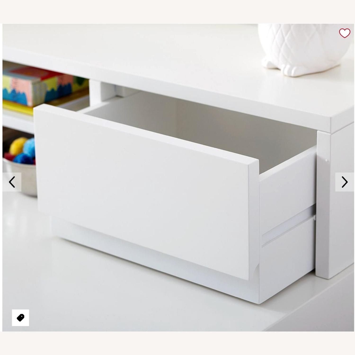 Pottery Barn Kids Parsons White Wood Desk - image-6