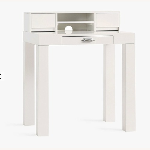 Used Pottery Barn Kids Parsons White Wood Desk for sale on AptDeco