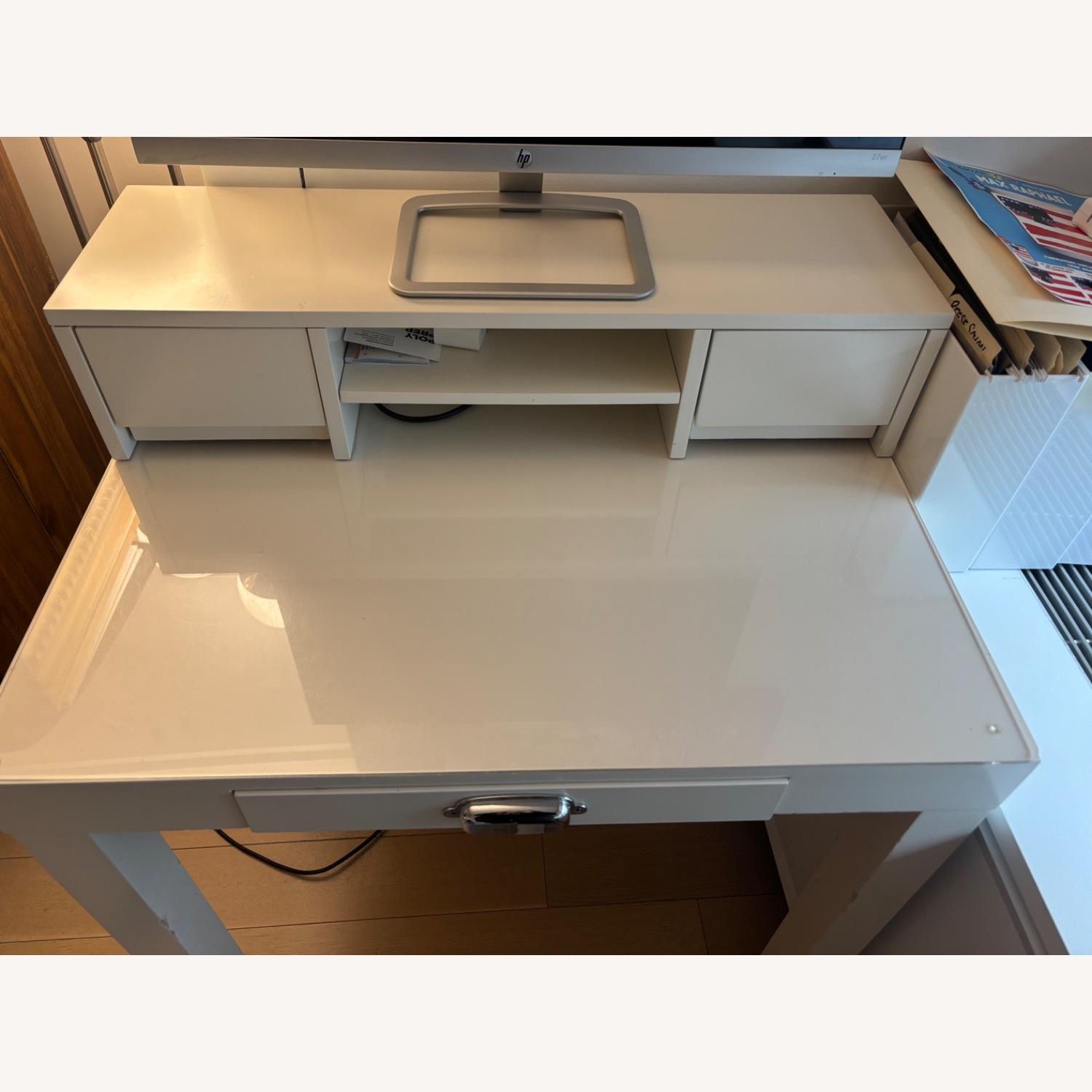 Pottery Barn Kids Parsons White Wood Desk - image-12