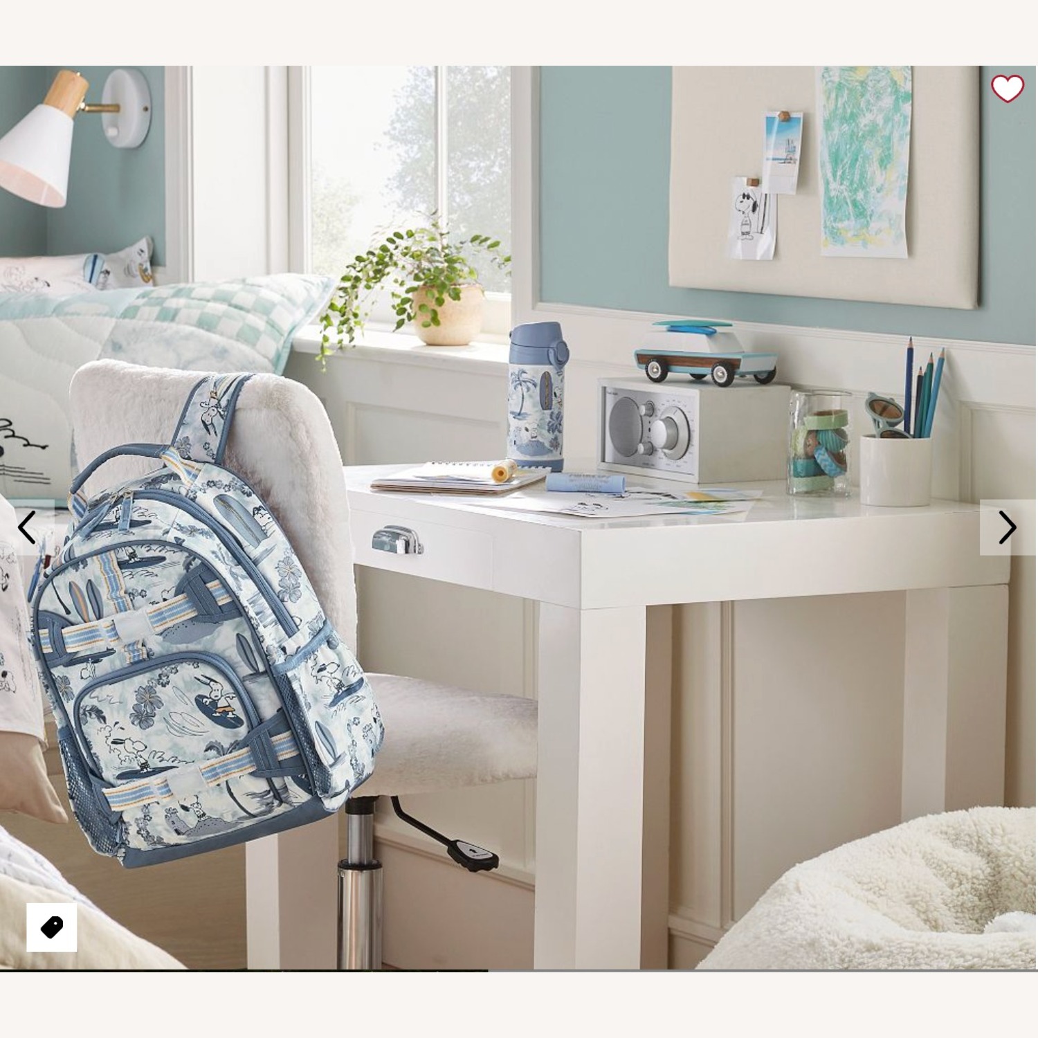 Pottery Barn Kids Parsons White Wood Desk - image-2