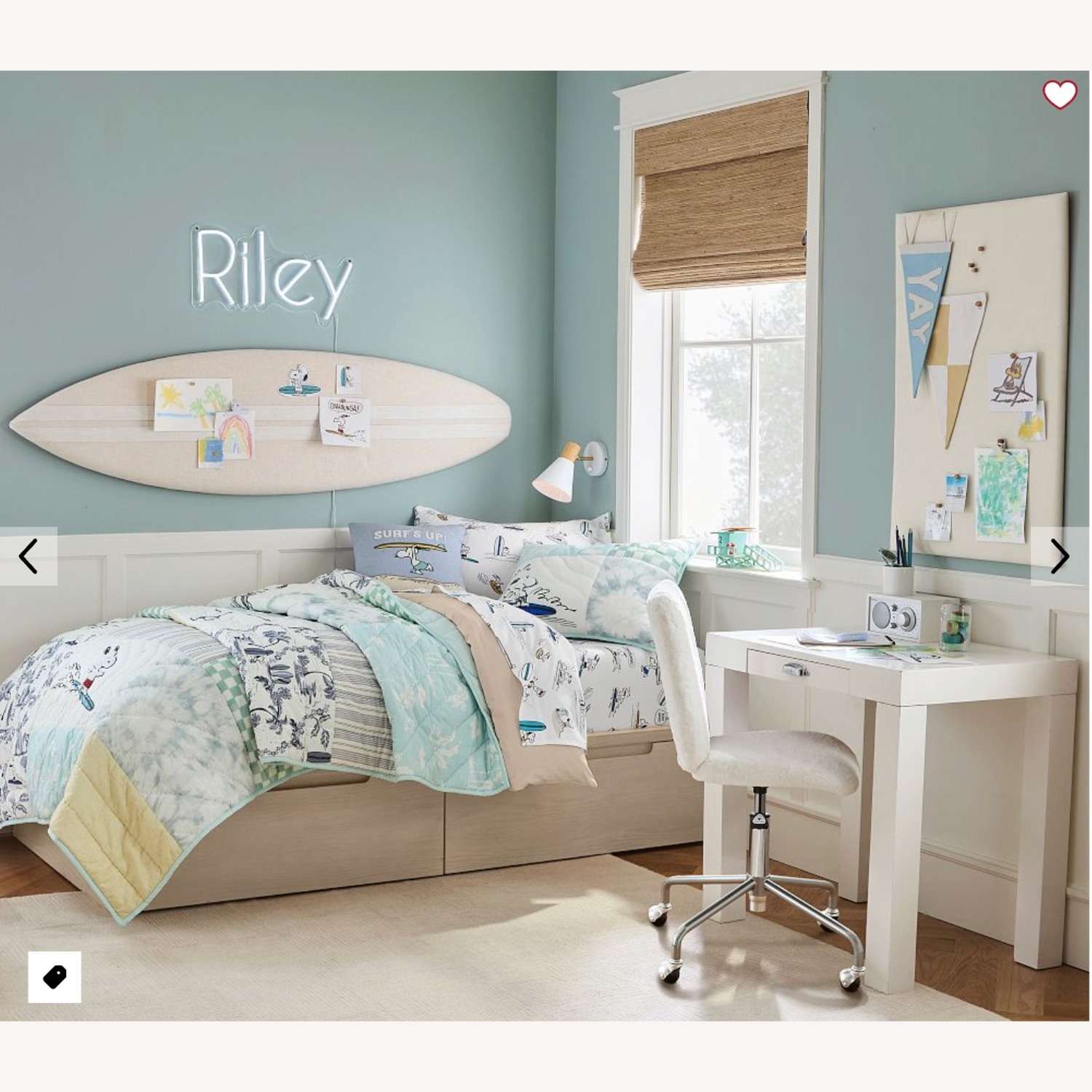 Pottery Barn Kids Parsons White Wood Desk - image-3