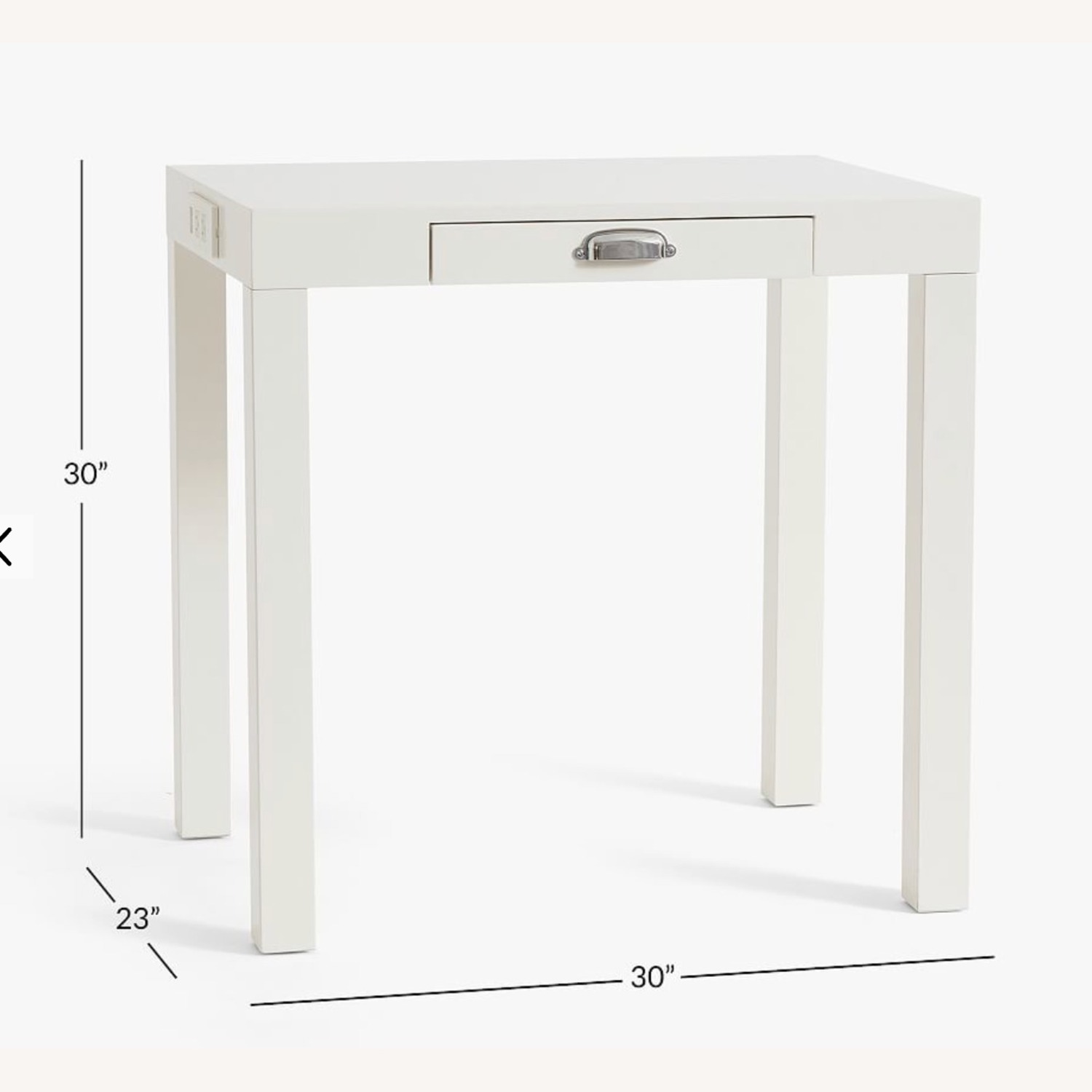 Pottery Barn Kids Parsons White Wood Desk - image-8