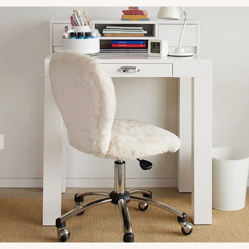 Used Pottery Barn Kids Parsons White Wood Desk for sale on AptDeco