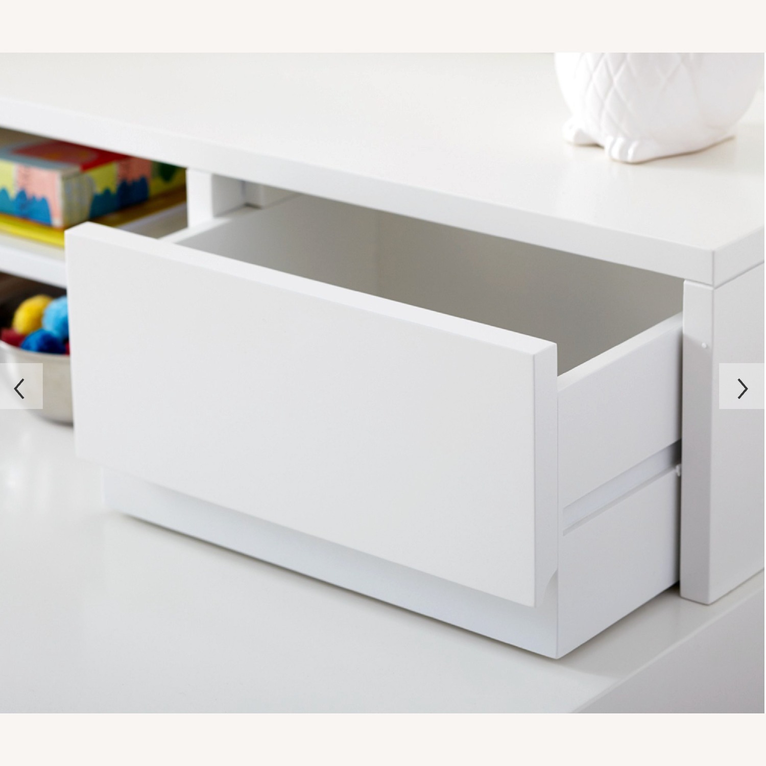 Pottery Barn Kids Parsons White Wood Desk - image-7