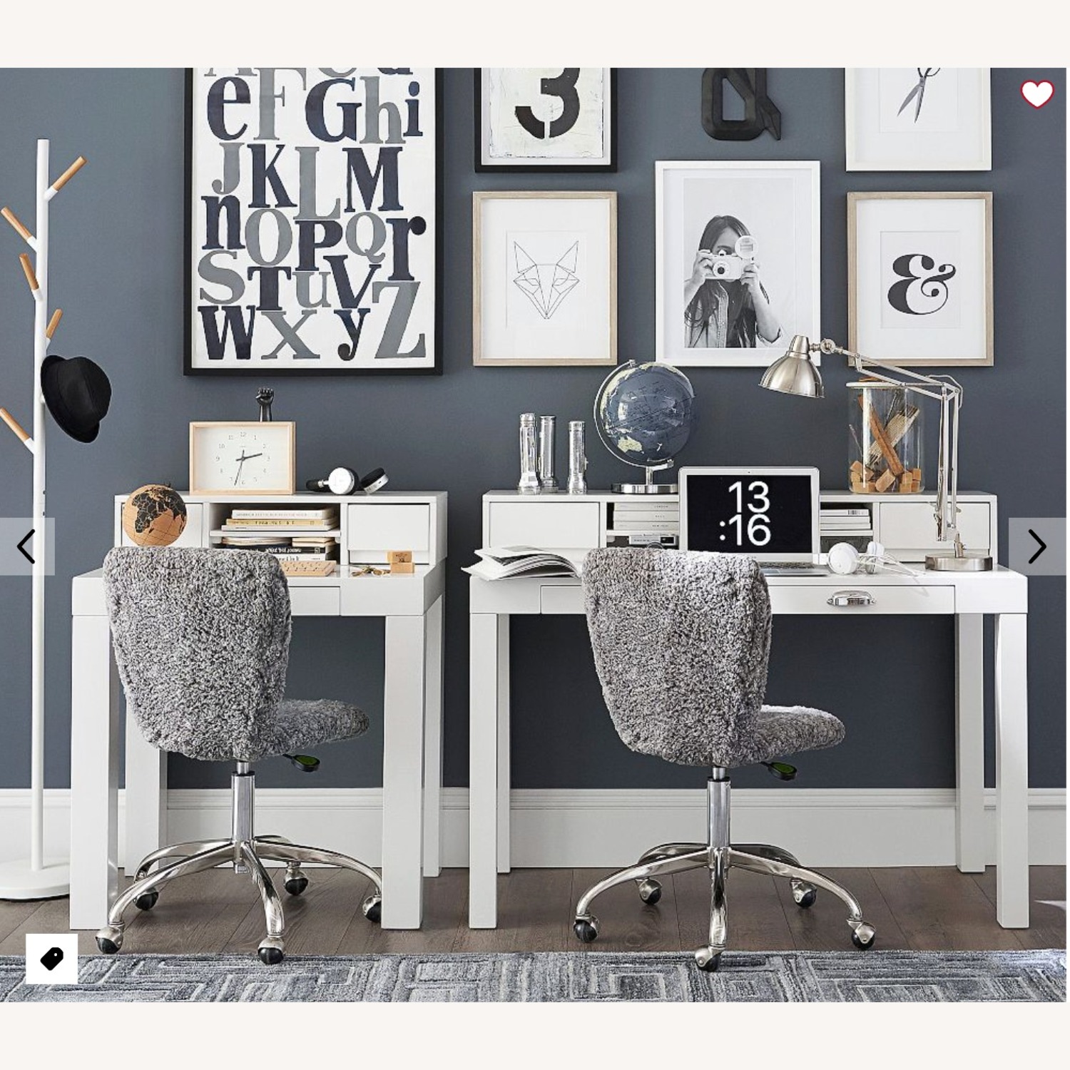 Pottery Barn Kids Parsons White Wood Desk - image-10