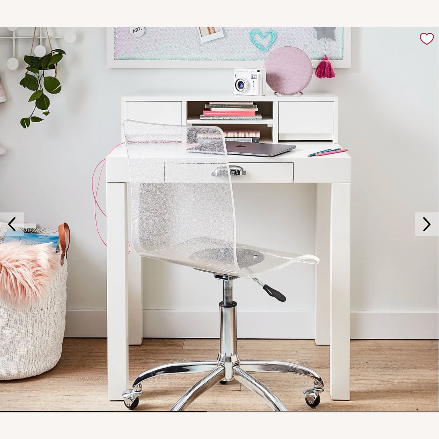 Pottery Barn Kids Parsons White Wood Desk - image-4