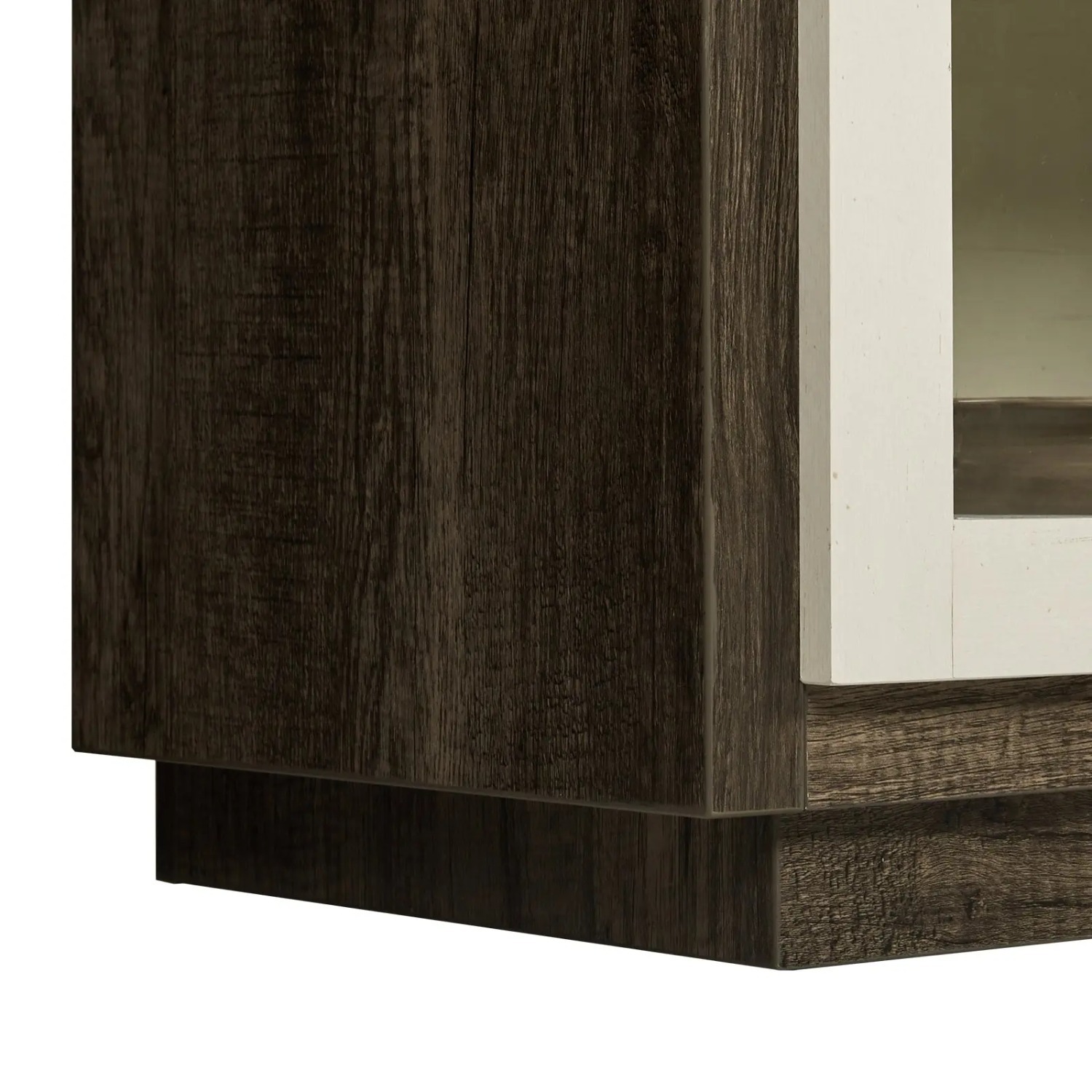 LED Wooden Buffet Cabinet with 4 Glass Doors - image-3