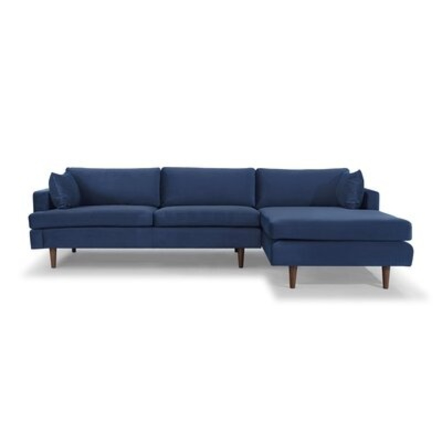 AllModern Laguna Sleek Blue Upholstered Sectional - image-4