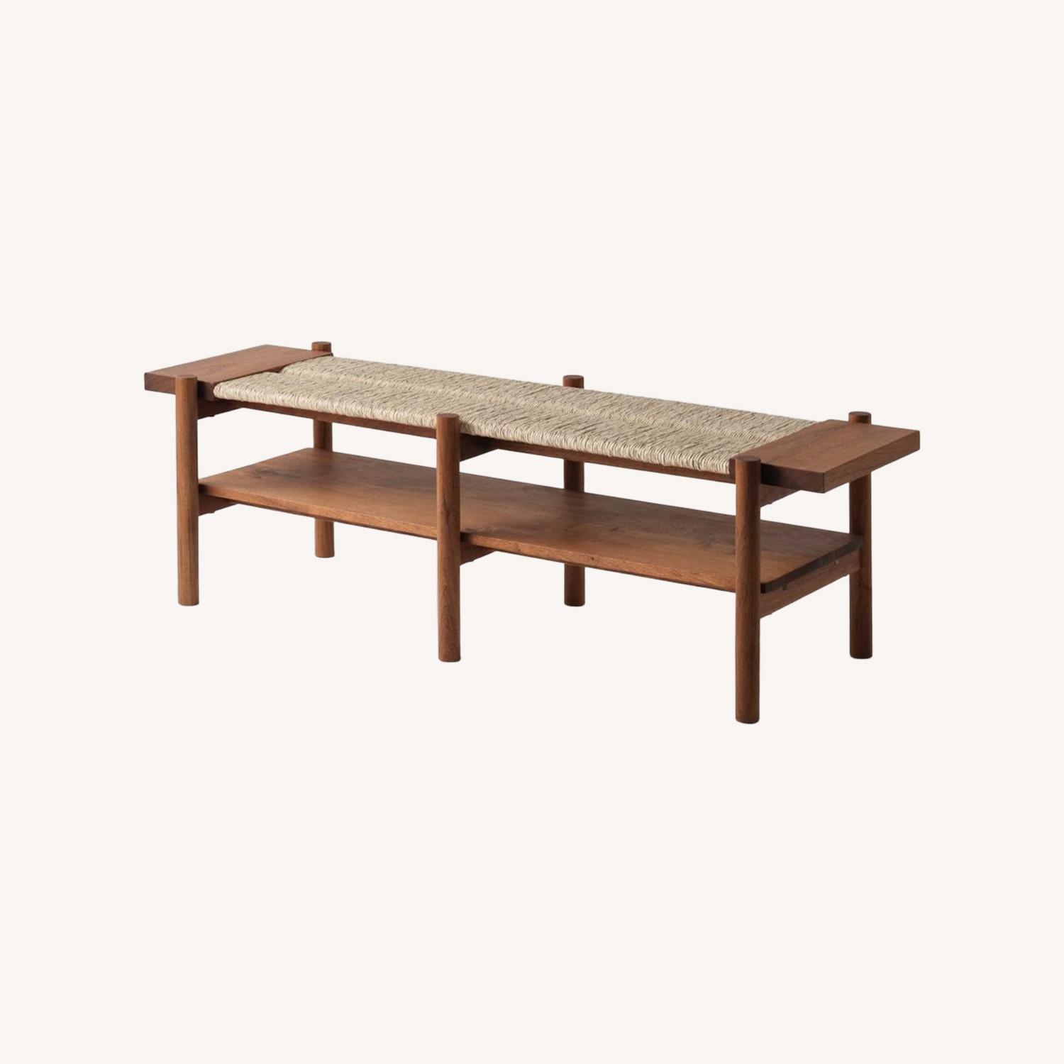 The Citizenry San Pedro Handcrafted Woven Bench - image-0