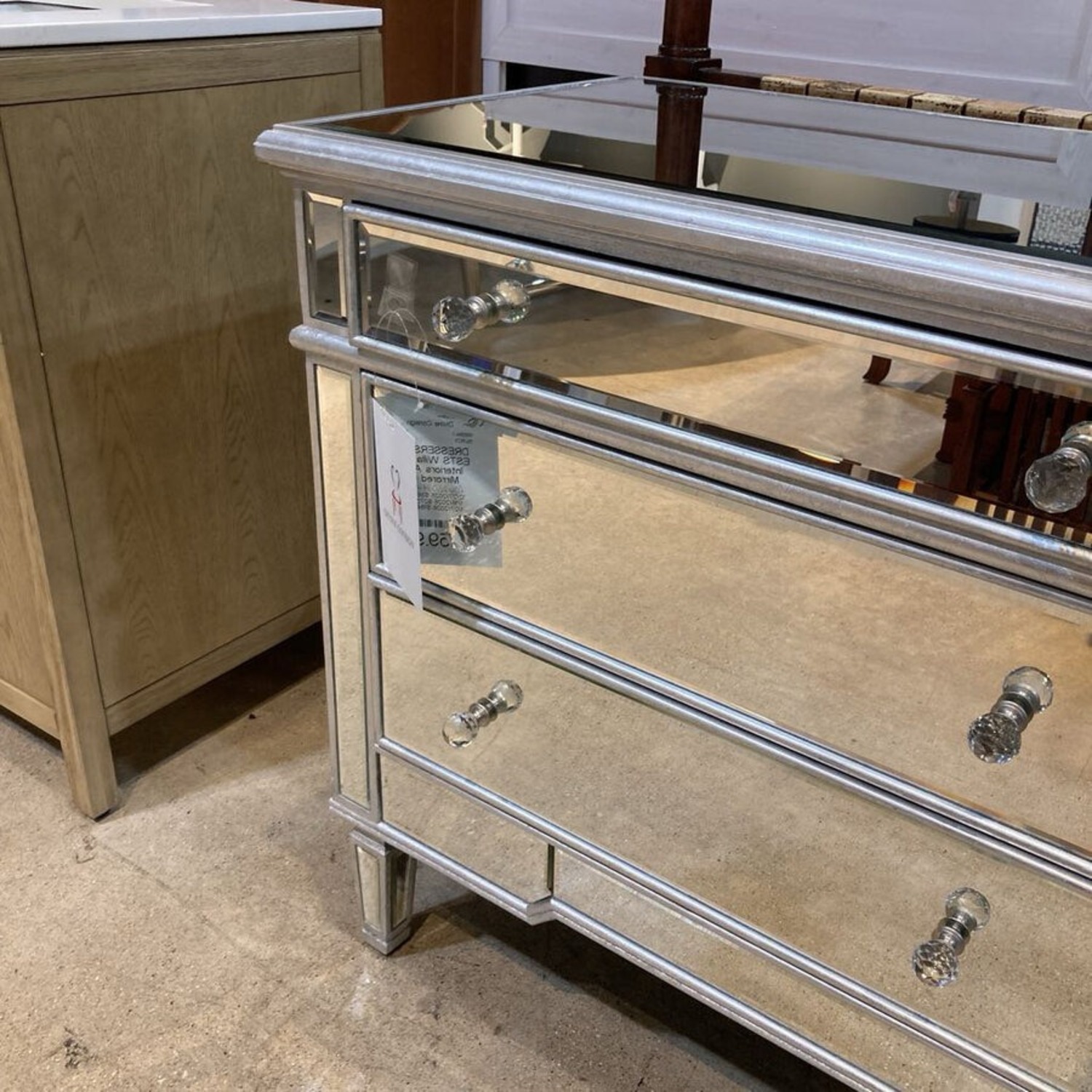 Willa Arlo Interiors Ake Mirrored 6-Drawer Dresser - image-6