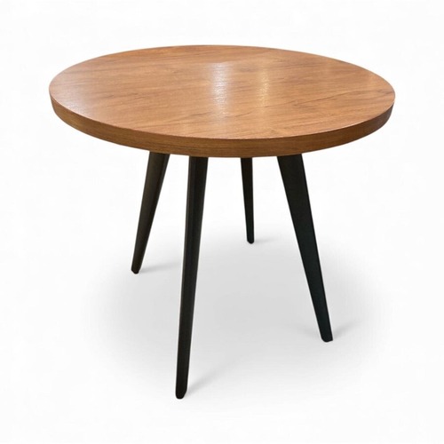 Used Round Wood & Metal Bistro Side Table for sale on AptDeco