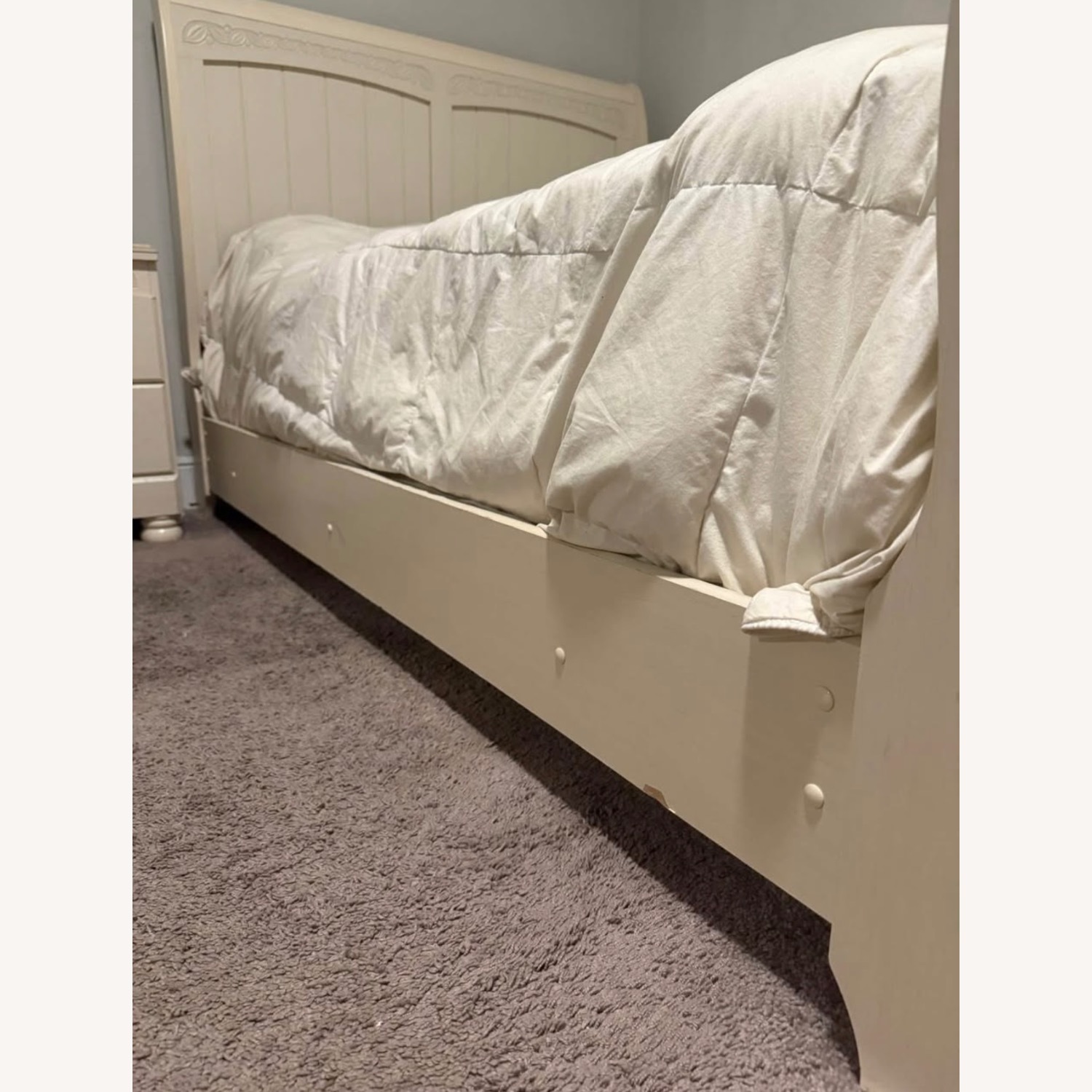 Natural Wood Full Bed - image-3